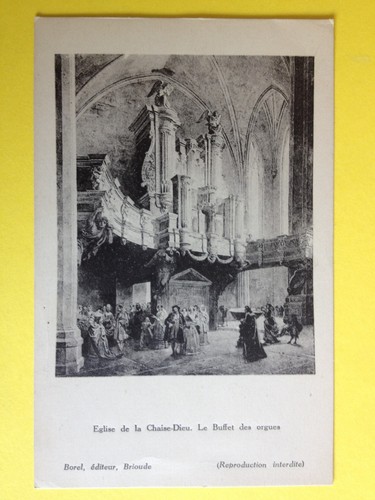 Cpa gravure eau forte eglise - gravure,