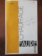 OLD BROCHURE FAURE HEATING KITCHEN WOOD STOVE 1936