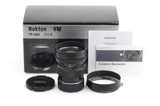 Voigtländer Nokton 1.5/75mm VM Noir Pour Leica M Avec Boîte