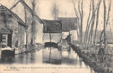 Old postcard 89 SENS / LE MOULIN DE MOCQUE MOUSE / SUR LA VALVE / FACTORY A TAN