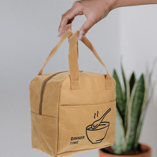 Reusable lunch box bag - box, with