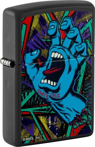 Briquet zippo noir santa - zippo, cruz