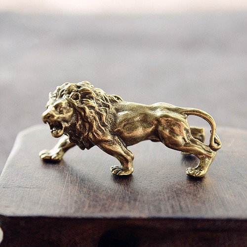 Lion statue figurines - statue, cuivre