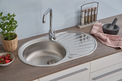 Acier inox évier encastré - inox,