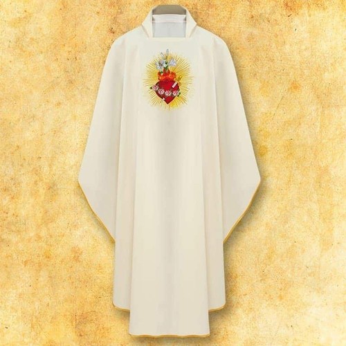 Chasuble brodée cœur - brodée, “cœur
