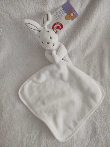 Doudou peluche mouchoir lapin - mouchoir,