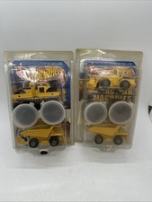1997 Hot Wheels Action Machines Wheel Loader Compactor Dump Truck Sand