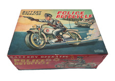 Original Box Only Moto Police Autocycle Battery Operated Boite Vide Nomura 1957