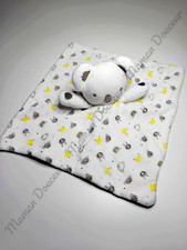 Doudou Plat Carré Koala Blanc