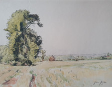 Aquarelle signée Jeanne