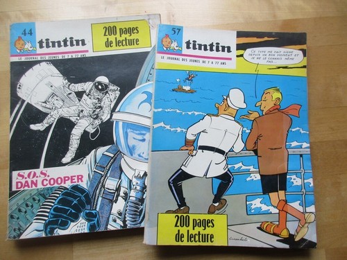 Lot reliure 57 tintin - x2,