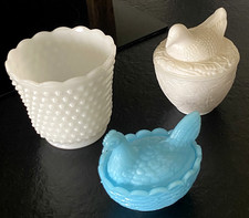 Cache pot + boite Avon oiseau