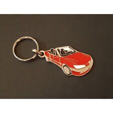 Peugeot 306 Convertible Profile Keychain (Red)