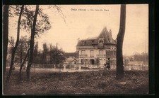 Old postcard Orly, Un Coin du Parc 1955 