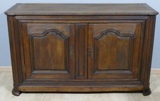 Large woodwork or hunting buffet in walnut style Louis XIV, 18 era