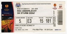 Ticket EC RSC Anderlecht - Sturm Graz 03.11.2011
