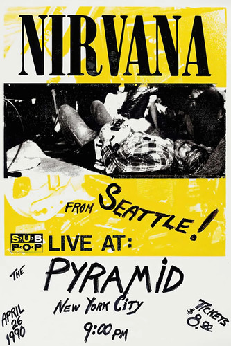 Nirvana concert poster the - nirvana,