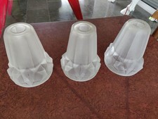 3 Tulipes art deco en verre