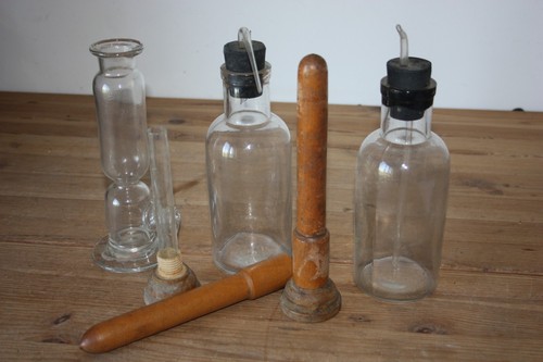Lot matériel chimie ancien - matériel,