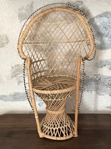 Fauteuil miniature rotin - fauteuil, en