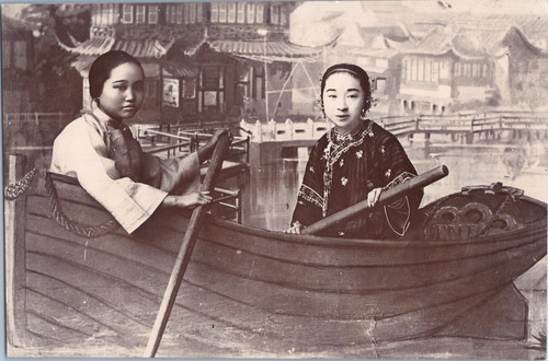 Chine jeunes filles barque - chine,, en
