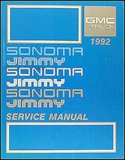 1992 GMC Sonoma Et S15 JIMMY