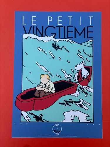 Herge serigraphie tintin - herge,