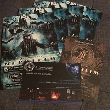 FIELDS OF THE NEPHILIM - 4x Whitby Spa Pavilion 2015 Flyers & MORE