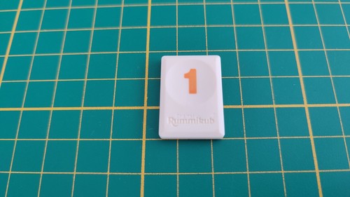Tuile chiffre orange - tuile,