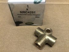 Genuine Land Rover Defender Disco 1 RR Classic Brass Rear Axle Brake Tee Piece 