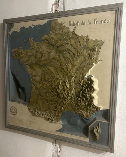 Carte relief france - carte, la