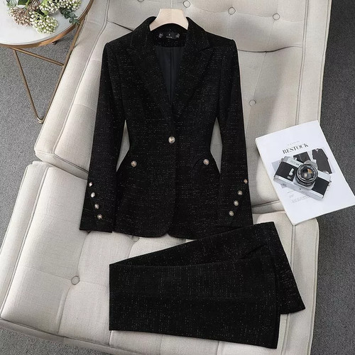Ensemble femme élégant noir - ensemble,