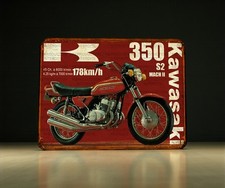 Plaque métal  Kawasaki 350 S2