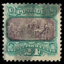 momen: US Stamps #120 Var. Used Split Grill Sound