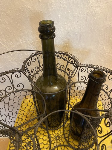 Panier porte bouteilles - panier, fil