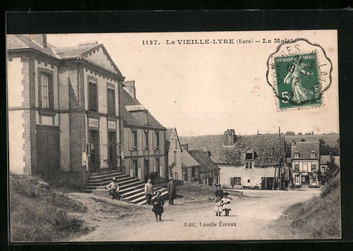 Cpa vieille lyre la mairie - cpa,