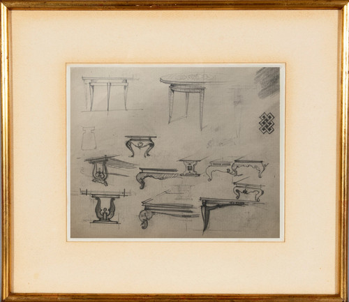 Dessin original mobilier de - dessin,