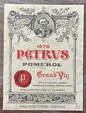Grand Vin Pomerol 1978 Label - 75 cl