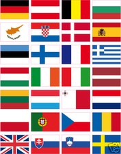 28 stickers pays europeens