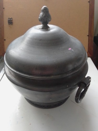 Ancienne soupière étain - ancienne,