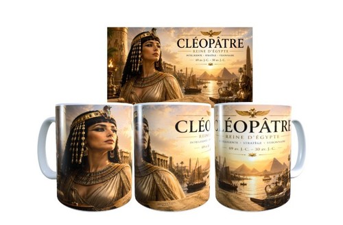 Mug cléopâtre historique - cléopâtre,,