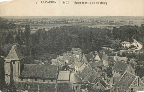 Lavardin vue bourg - vue, du