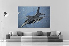F 16 AVION DE CHASSE FIGHTER Wall Poster Grand format A0 Large Print