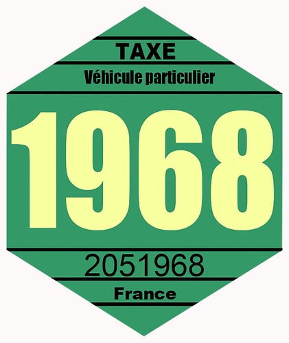 Sticker vignette auto 1968 - , –