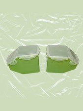 LOCK & LOCK Snack Pantry Storage Container & Lid GREEN 10 Cups Set Of 2 HPL701