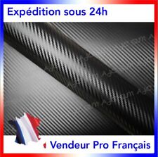 Film Vinyle 3D Effet Carbone adhésif thermoformable 152cm x 20cm Top Qualité