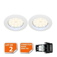 Lot de 2 Spot Led Encastrable