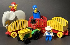 Vintage 1988 Lego Duplo Circus Caravan Set #2652 W/ Working Cannon (Incomplete)