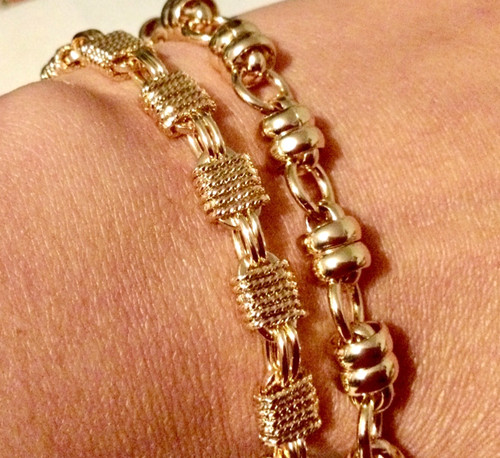 Plaqué 18k lot bracelet - or, 2