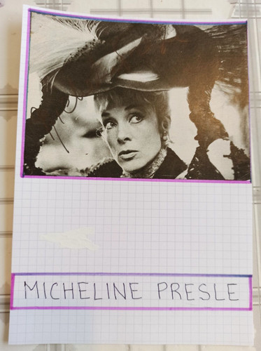 Micheline presle autograph - presle,